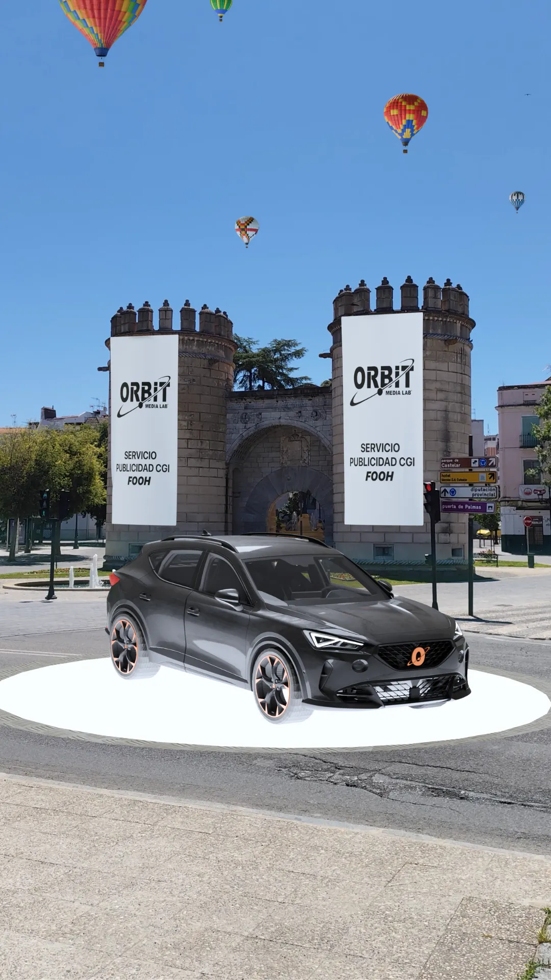 Servicio Publicidad CGI Automovilístico (Fake Out Of Home – FOOH)