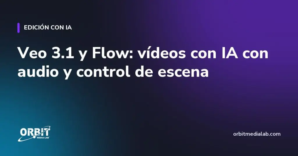 Veo 3.1 y Flow: vídeos con IA con audio y control de escena