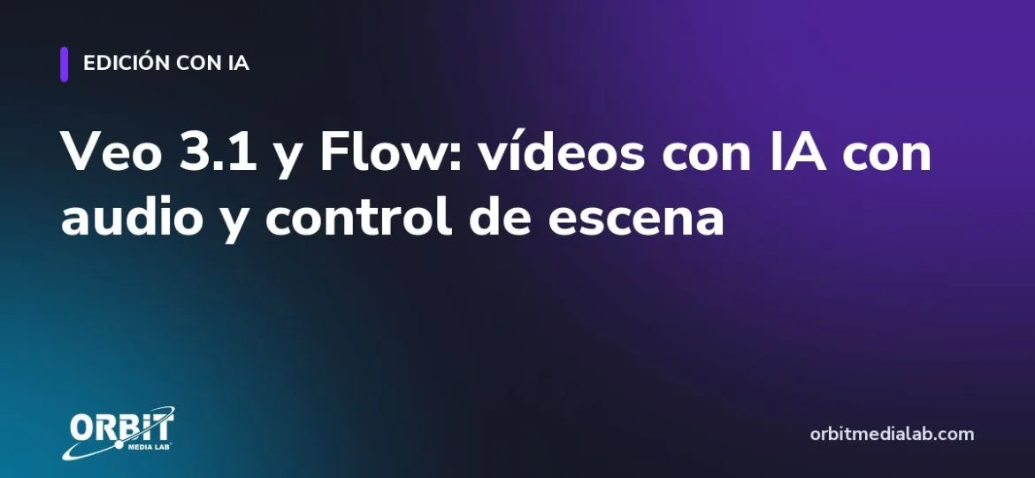 Veo 3.1 y Flow: vídeos con IA con audio y control de escena