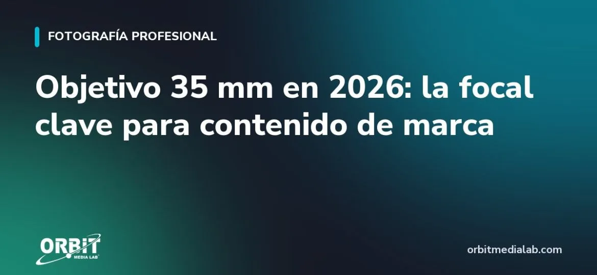 Objetivo 35 mm en 2026: la focal clave para contenido de marca
