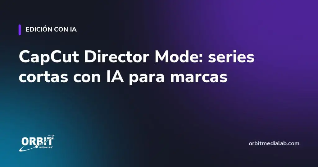 CapCut Director Mode: series cortas con IA para marcas