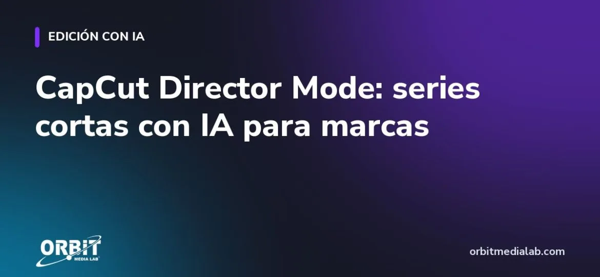 CapCut Director Mode: series cortas con IA para marcas