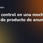 Motion control en una mochila: planos de producto de anuncio