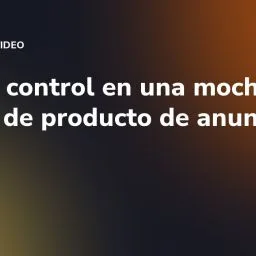 Motion control en una mochila: planos de producto de anuncio