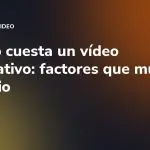 Cuánto cuesta un vídeo corporativo: factores que mueven el precio