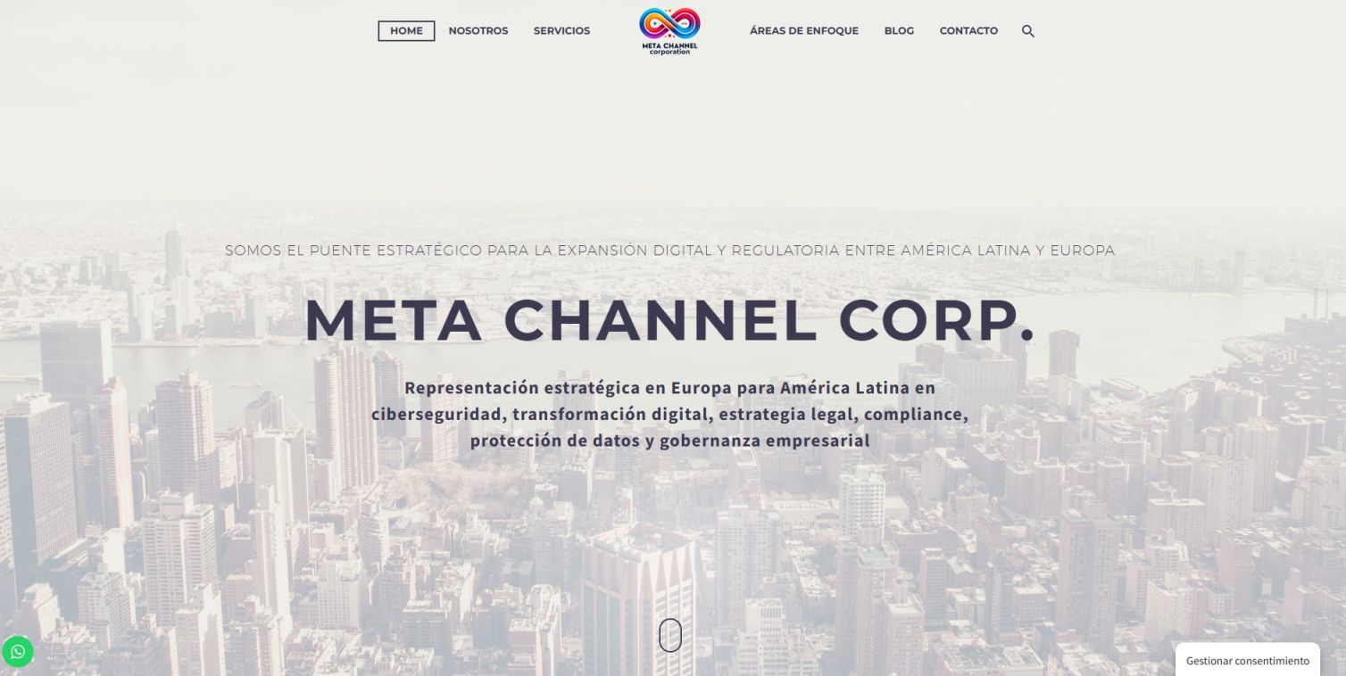 Página Web de META Channel Corporation