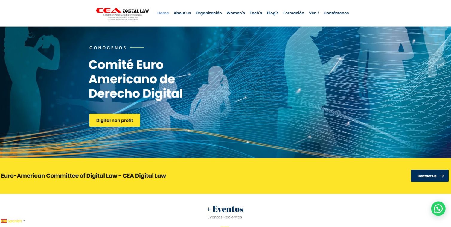 Página Web del Comité Euro Americano de Derecho Digital – CEA Digital Law