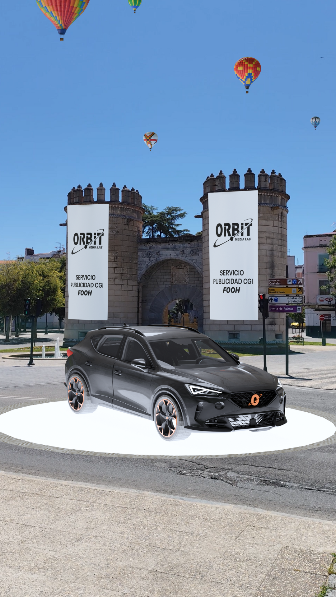 Servicio Publicidad CGI Automovilístico (Fake Out Of Home – FOOH)