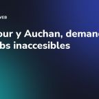 Carrefour y Auchan, demandados por webs inaccesibles