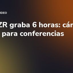 Nikon ZR graba 6 horas: cámaras de cine para conferencias