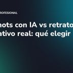 Headshots con IA vs retrato corporativo real: qué elegir