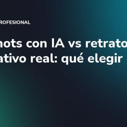 Headshots con IA vs retrato corporativo real: qué elegir