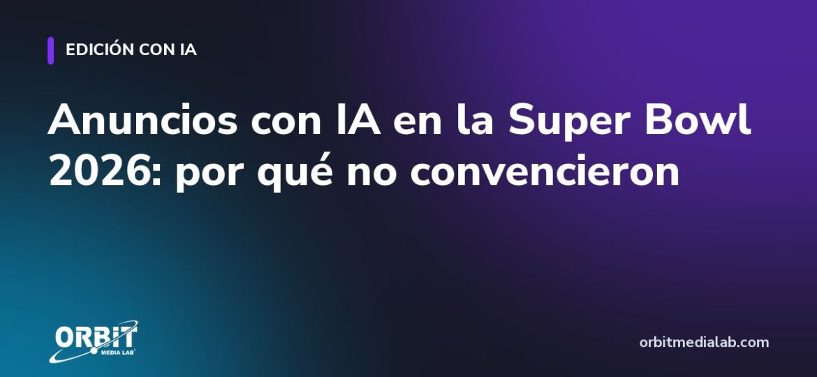 Anuncios con IA en la Super Bowl 2026: por qué no convencieron