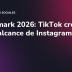 Benchmark 2026: TikTok crece y cae el alcance de Instagram