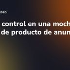 Motion control en una mochila: planos de producto de anuncio