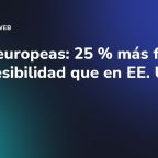 Webs europeas: 25 % más fallos de accesibilidad que en EE. UU.